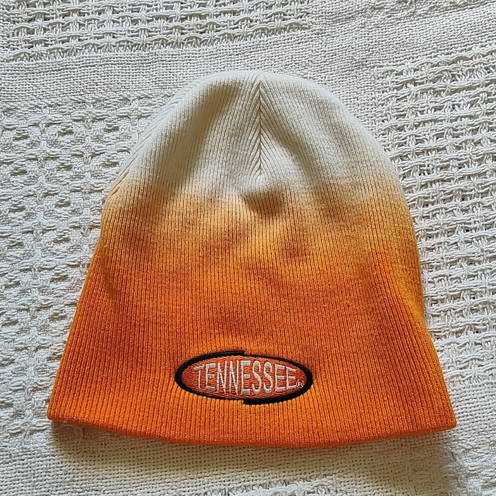 Orange Tennessee Vols Beanie Hat Ombre Acrylic Youth OS Fits All